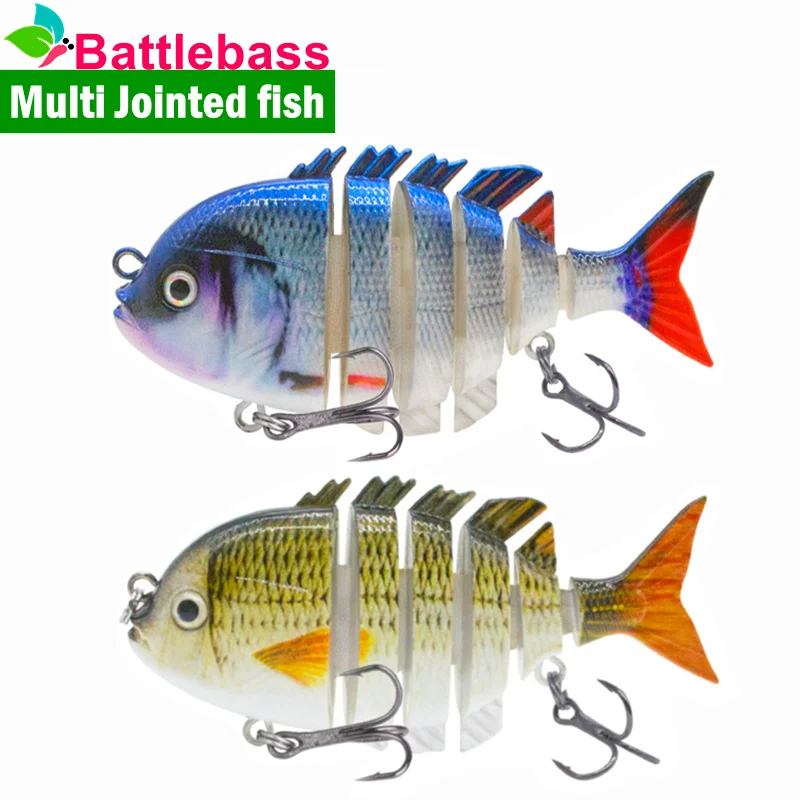 

BATTLEBASS Swimbait Fishing Lure 14g 6 Sections Sunfish Hard Bait Artificial Lifelike Bass Muskie Pike Fishing Tackle Pesca