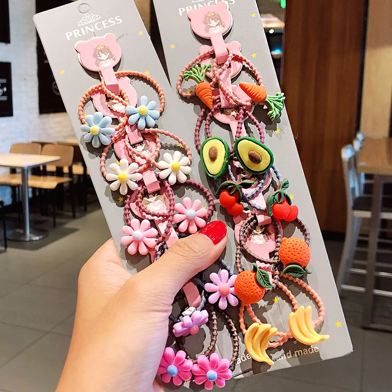 10 шт./компл. резинки для волос девочек детские фиксации хвостиков модные