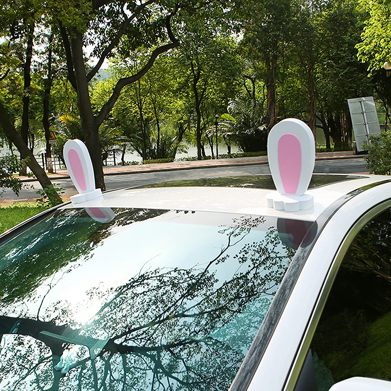 

3D Car Dolls on the roof, Back of Car Roof Decoration ,Easy to Fnd Car in The Parking Lot - Anti-Collision Protector Horn