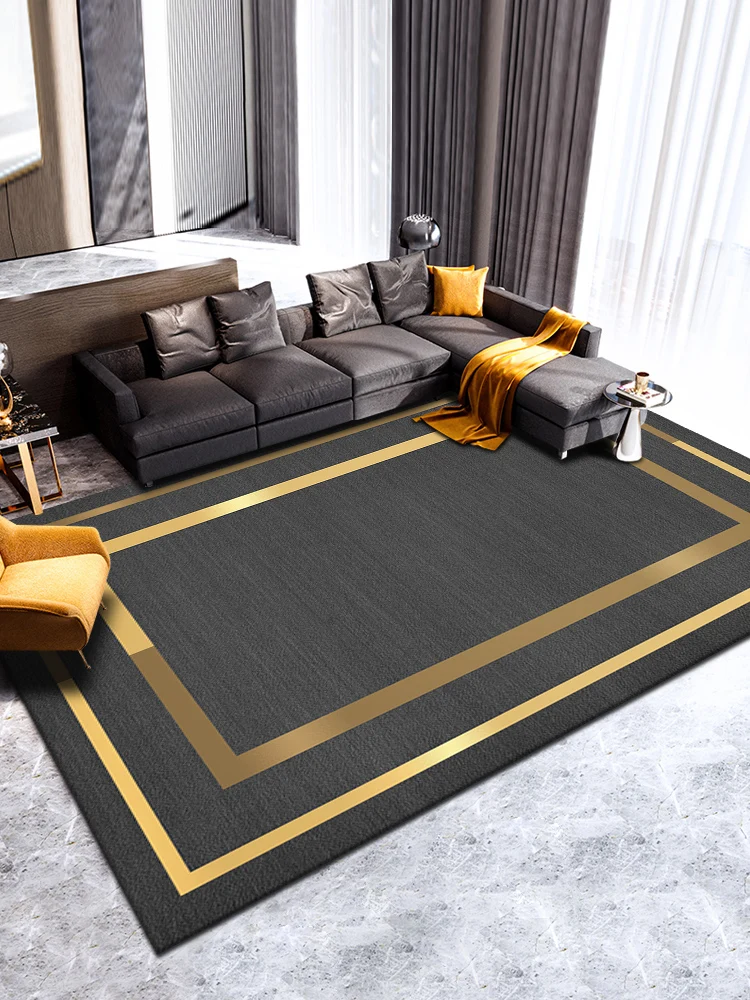 

Solid carpet living room bedroom floor mat household wash free large area full shop room