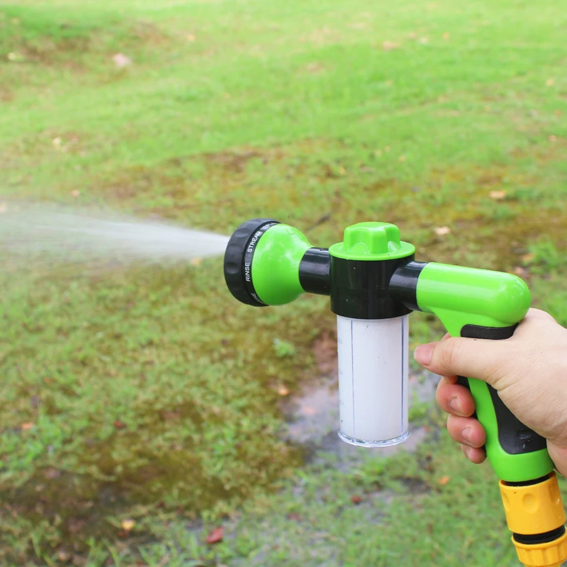 

Washing Tool 8 In 1 Jet Spray Gun Soap Dispenser Garden Watering Hose Nozzle Car Washing Tool