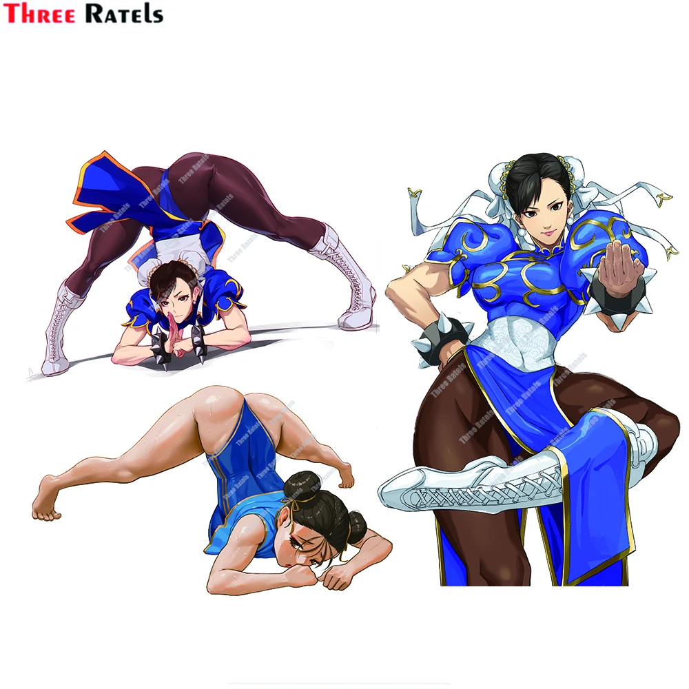 

Three Ratels D248 Chun Li Fighter Stickers For School Gifts Anime Cartoon Decals Vinyl Material Waterproof Property