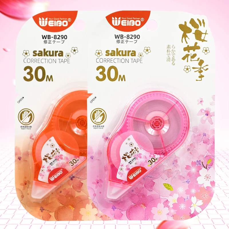 Корректирующая лента Kawaii White Out корректор цветка сакуры канцелярские
