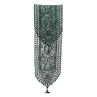 Однотонная кружевная скатерть 30x180 см, с цветочной вышивкой, элегантная, в американском стиле