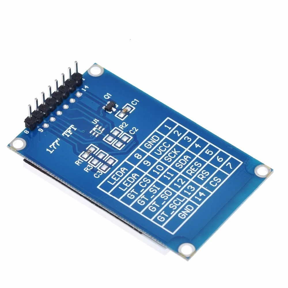 ShengYang 1 шт. 1,77 дюймов TFT lcd экран 128*160 1,77 TFTSPI TFT цветной экран модуль последовательного порта