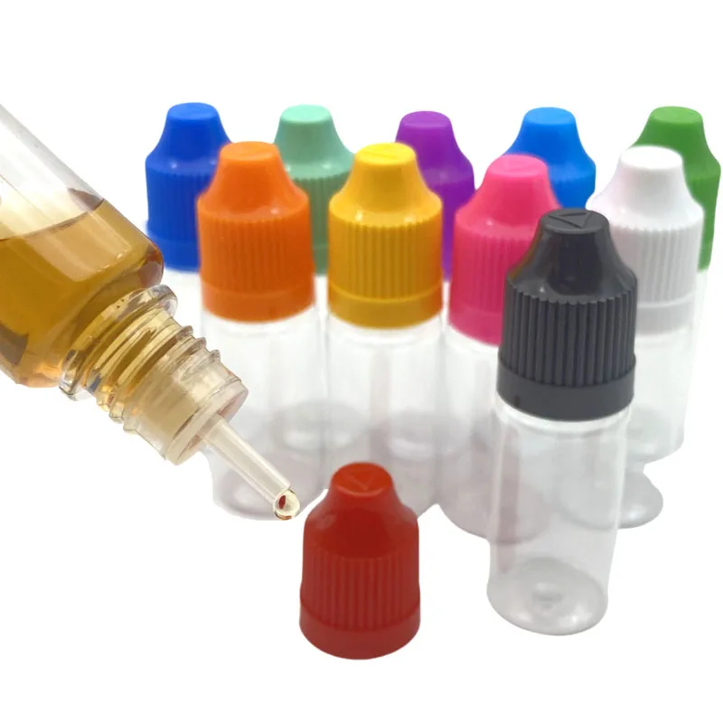 200pcs/lot PET Plastic Dropper 10ml Bottles With Childproof Cap Tip For E-cig Eye Drop e Liquid Hard Bottle Free Shipping | Красота и