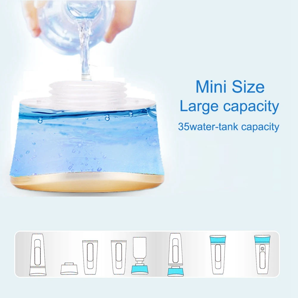 

Rechargeable Portable Moisturizing Skin Spray Nano Shrinkage Pore Water Replenishment Instrument Facial Beauty Hydrating Skin