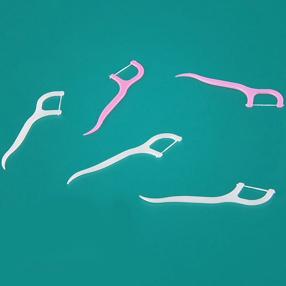 50 шт./лот зубная резинка уход за зубами нить межзубная щетка палочка зубочистки