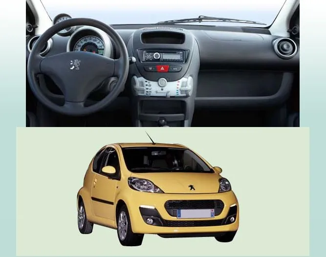 Автомобильный фасциас Радио Аудио Панель рамка набор для Пежо 107 2005 ~ 2015 Розничная