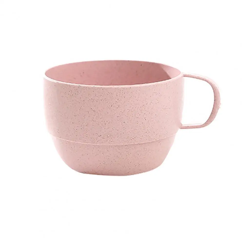 

Drinking Cup Eco-friendly Easy to Clean Wheat Straw Plastic Tea Cup for Milk
