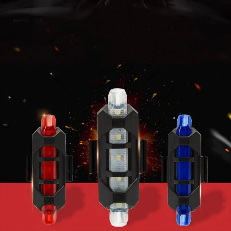 Новый велосипедный фонарь для велоспорта MTB водонепроницаемый задний 5 LED USB