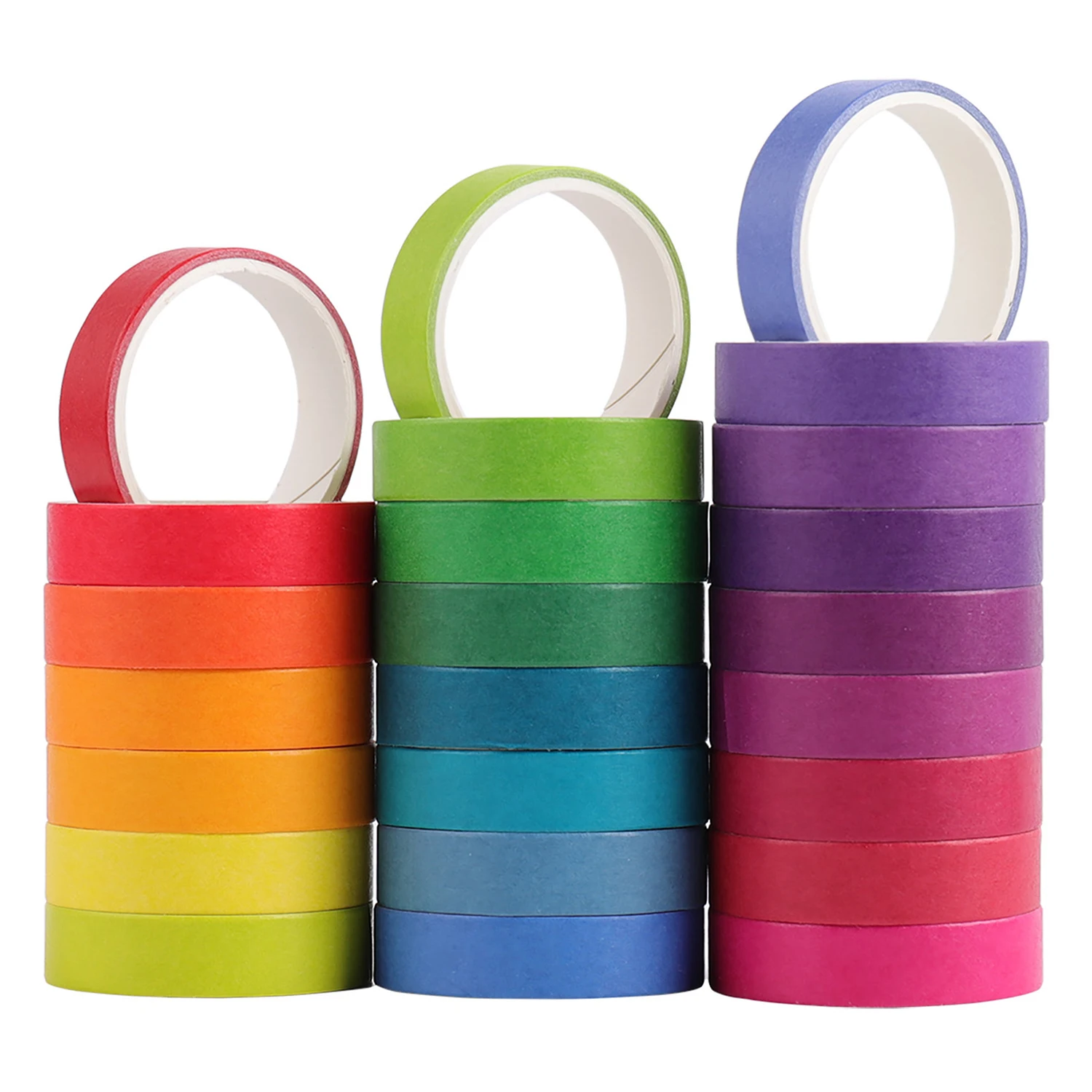 

Набор декоративного скотча Васи 24 рулона, Маскировочная лента, упаковка, красочные декоративные широкие ленты 9 мм, подходят для рукоделия, ...