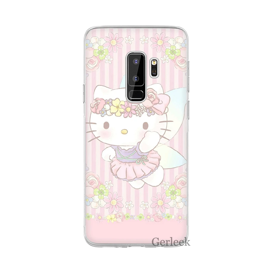H12 Чехол для телефона для samsung Galaxy M10 M20 M30 M40 S6 S7 край S8 S9 S10 S10e Plus Note 8 9 S3 S4 S5 чехол хорошего симпатичный рисунок «Hello Kitty» - Цвет: H12