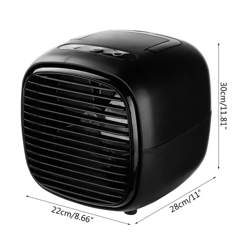 

Portable Mini Fan USB Humidifier Air Conditioner Desktop Bedroom Home Cooler
