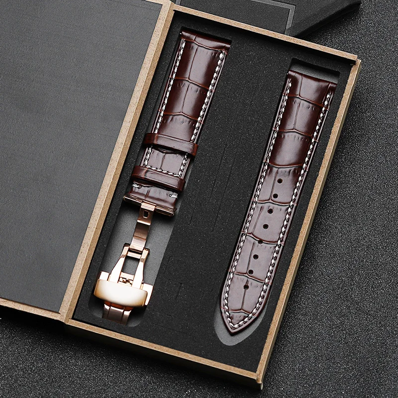 22 мм кожаный ремешок для huawei watch GT 2 2E HONOR Magic Watch сменный Samsung Galaxy 46 Gear S2/S3