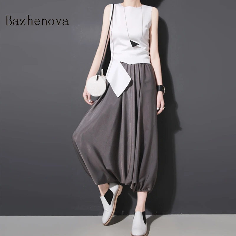 Женские брюки с широкими штанинами повседневные свободные модель T1409 2020|Брюки| |