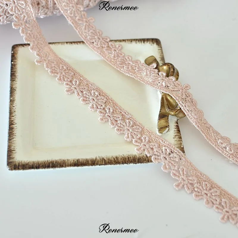 4m Curtain Cloth Lace Sofa Chair Cover Tablecloth DIY Decoration Polyester Embroidery Daisy Trimming 1.5cm | Дом и сад