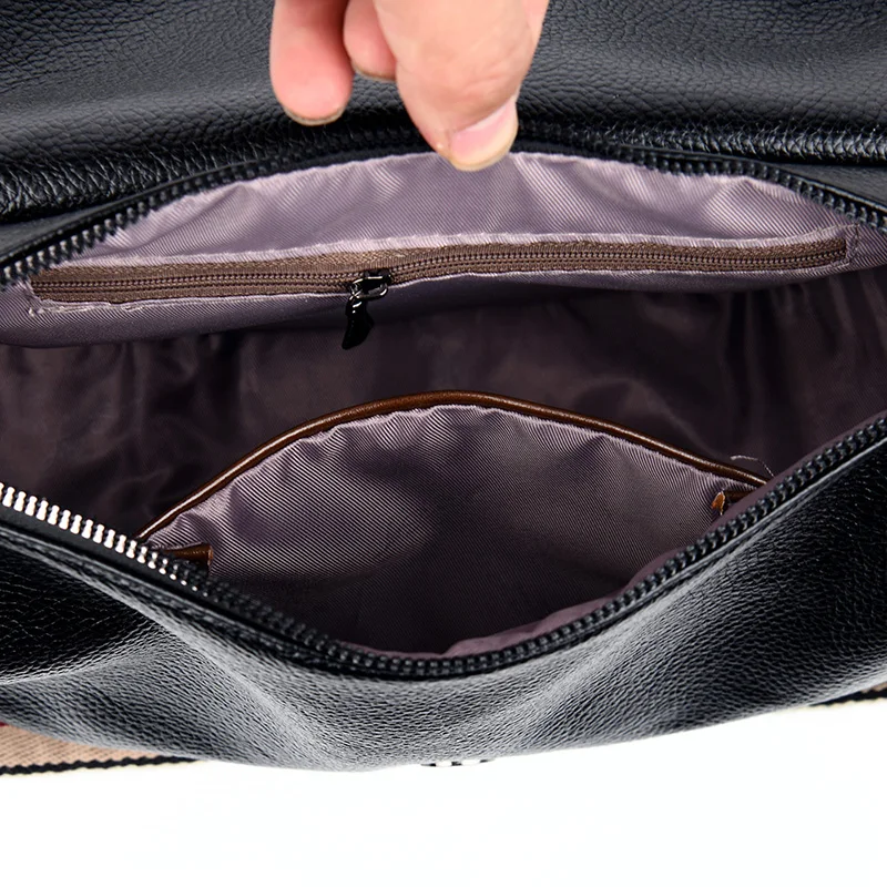 Роскошная женская сумка через плечо из натуральной кожи Модный повседневный