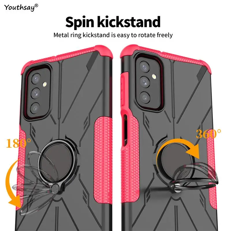 For Samsung Galaxy A13 Case For Samsung Galaxy A13 A12 A72 A52 A32 A52s 5G Cover Fundas Ring Armor Protective Phone Bumper