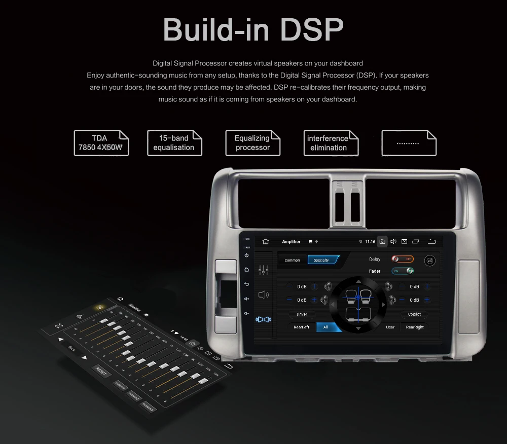 Dasaita 9 "Android 10 0 Автомобильный мультимедийный плеер для Toyota Prado 2010 2011 2012 2013 DSP радио