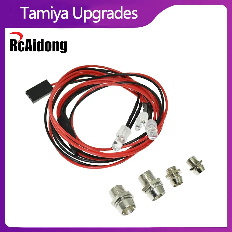 

2pcs Lights Set Headlight Taillight for Tamiya Kyosho Traxxas 1/10 1/8 RC Car Upgrades Parts Accessories Led Lights