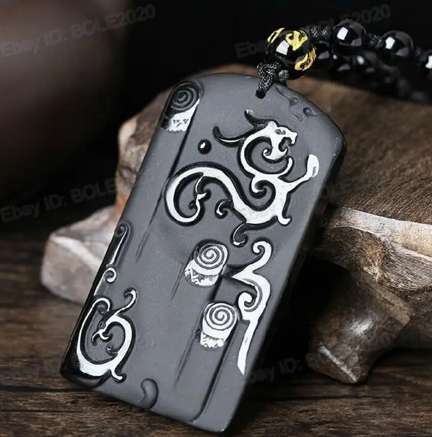 Модные ювелирные изделия Бесплатная доставка 100% натуральный черный обсидиан