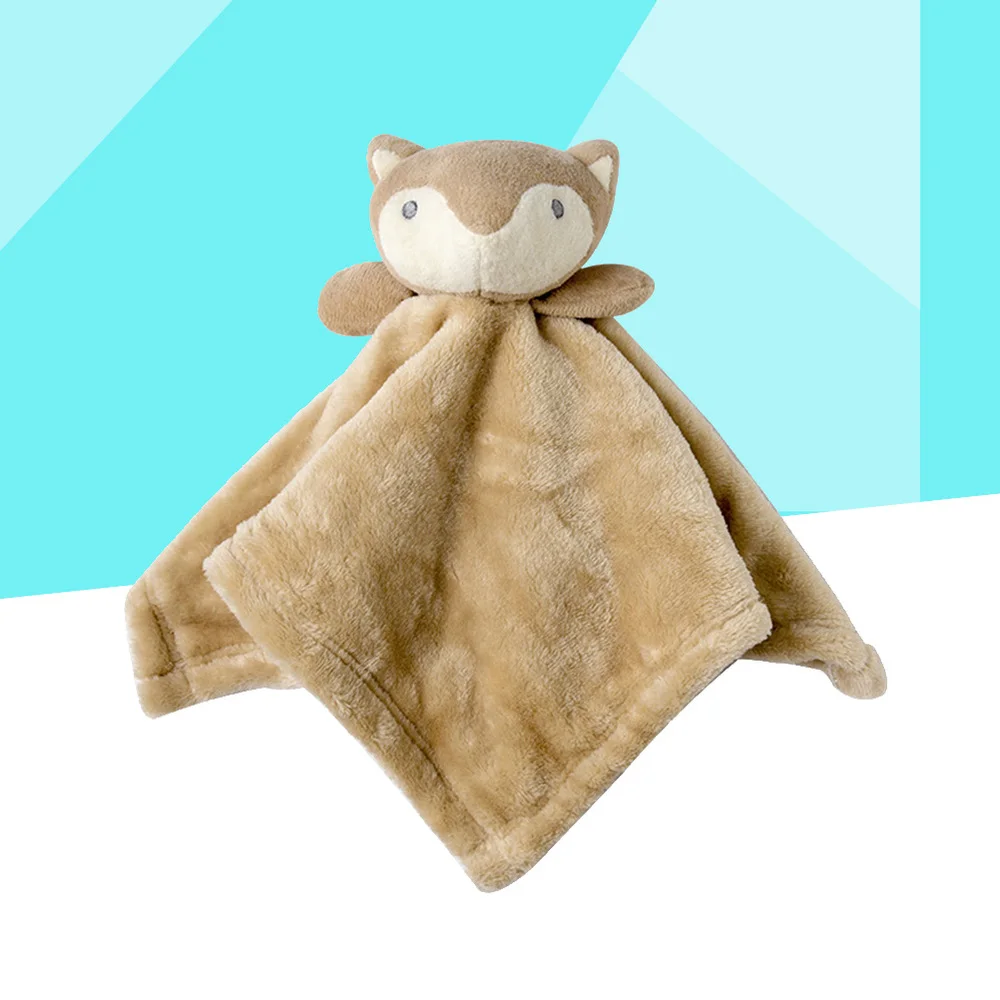 

Coral Fleece Baby Sleeping Appease Newborn Children Animals Plush Toys Feeding Accessories (Fox)