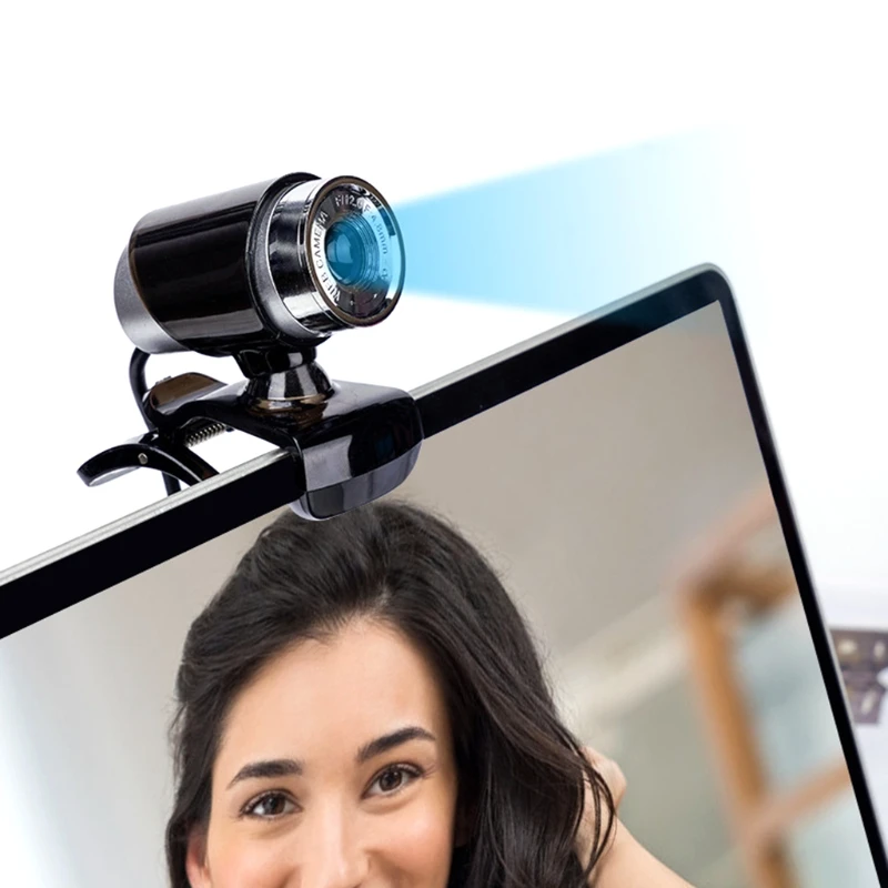 

720P USB Webcam Built-in Microphone Computer Live Broadcast Web Camera Office Video Conference Laptop Clamp Cam
