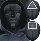 2021hot игрушки игра кальмар маска корейский Забавный мультяшный кальмар игра саппер маска босс розыгрыш игрушки Хэллоуин Рождественский подарок