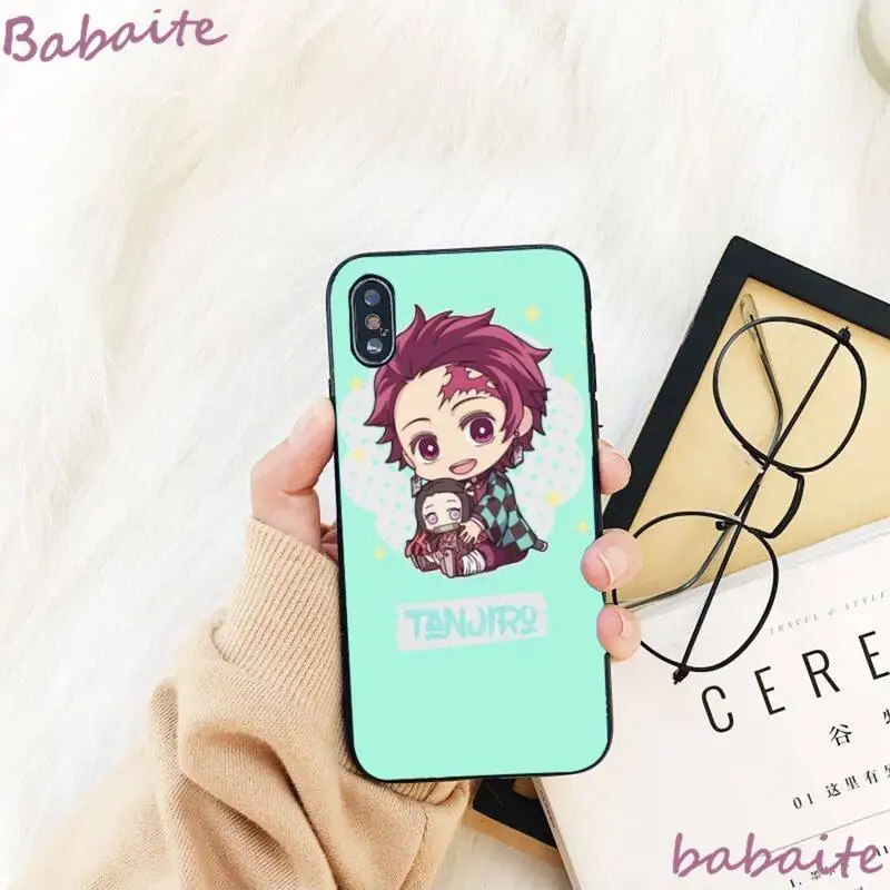 

Babaite Demon Slayer Kimetsu No Yaiba Phone Case For iPhone 8 7 6 6S Plus X XS MAX 5 5S SE XR 11 11pro promax 12 12Pro Promax