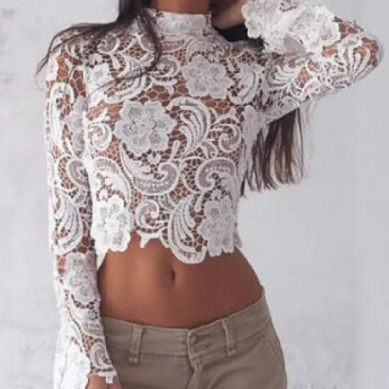 

Sexy Beach Top Hollow Out Long Sleeve Cover-Ups Women Long Sleeve Cover Ups Swimsuit Bathing Suit