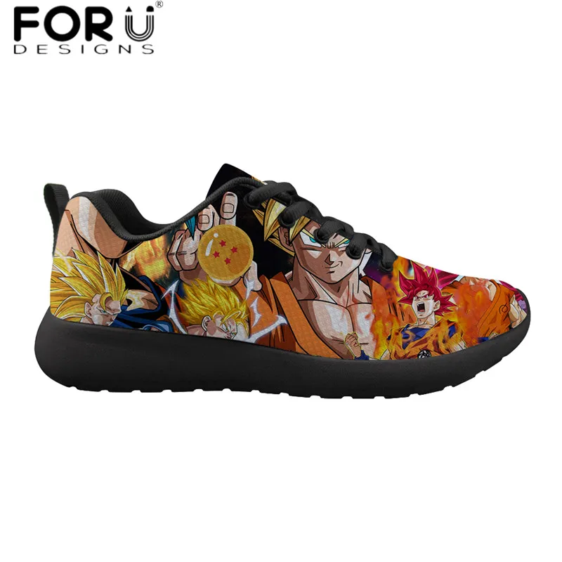 HMA658Z41 FORUDESIGNS/повседневная мужская обувь; Лидер продаж; аниме Dragon Ball Z; Супер Кроссовки для мальчиков-подростков; классические дышащие туфли на плоской подошве со шнуровкой; Zapatos - Цвет: HMA658Z41