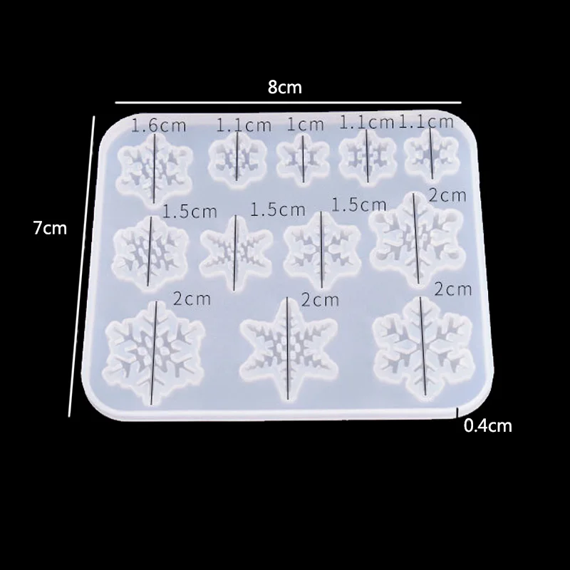 Transparent Silicone Mould for Dried Flower Resin Crafts - DIY Square Snowflake Mold | Epoxy Resin Molds for Jewelry and Decorations image 5