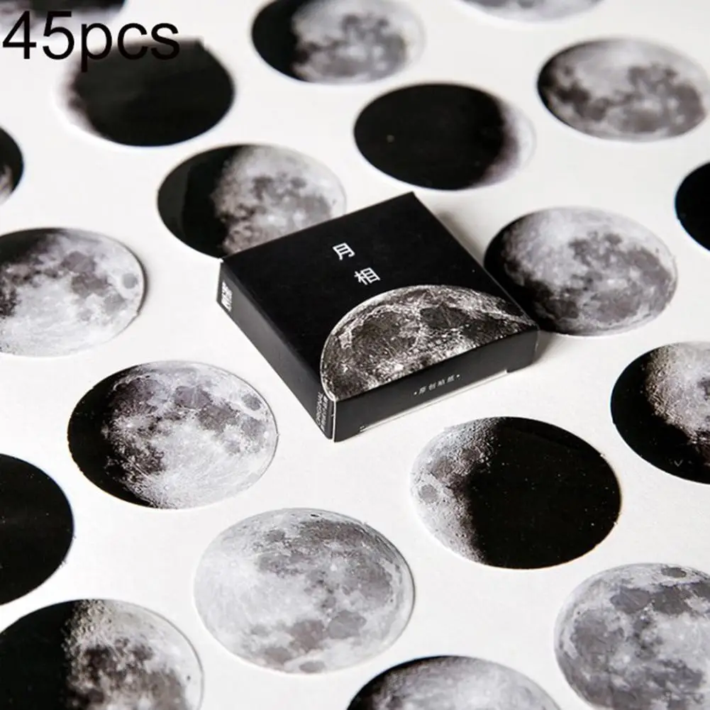 45 шт. Moon Planet самоклеющиеся наклейки для скрапбукинга DIY дневник альбом Наклейка
