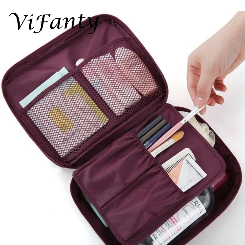 Сумка для туалетных принадлежностей дорожная многофункциональная косметичка