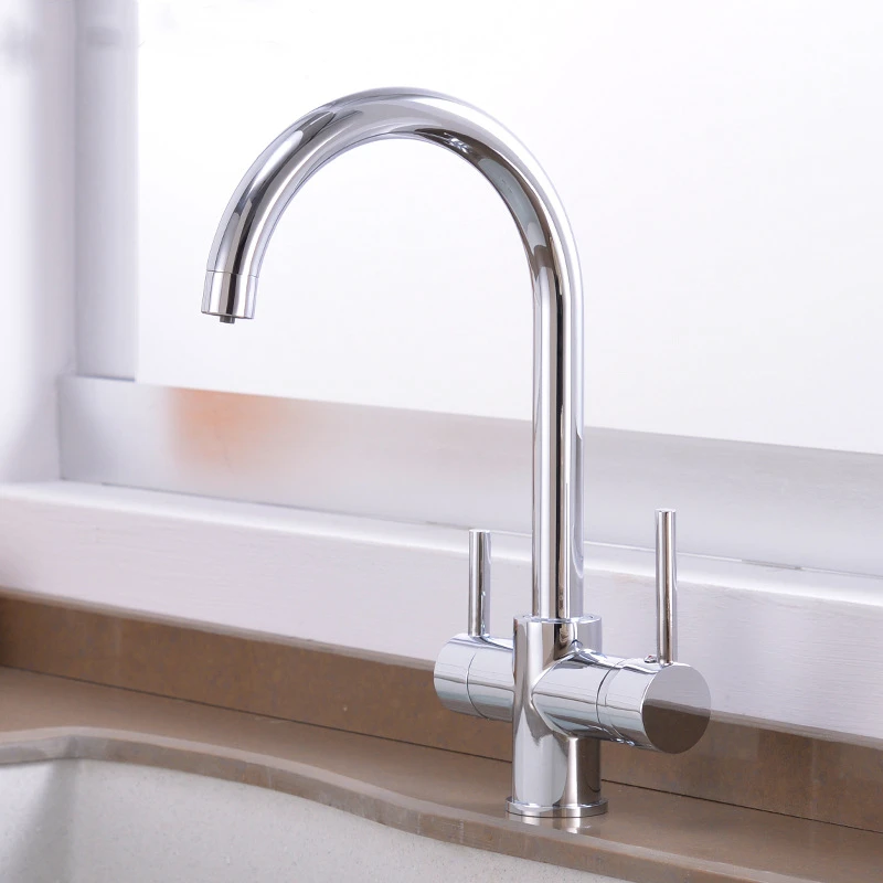 

JYSNWY kitchen faucet sink mixer Hot and cold water tap 360 degree rotation stream deck YT028