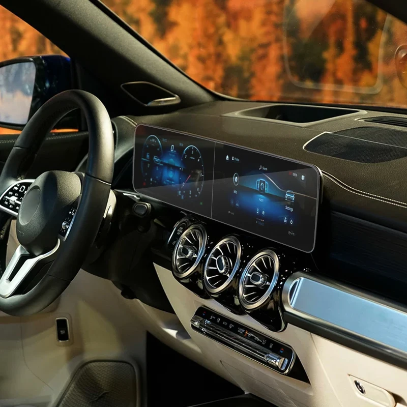 Автомобильный Стайлинг приборной панели пленка для Mersedes Benz GLB-Class X247- навигация gps закаленная пленка устойчивая к царапинам внутренняя наклейка