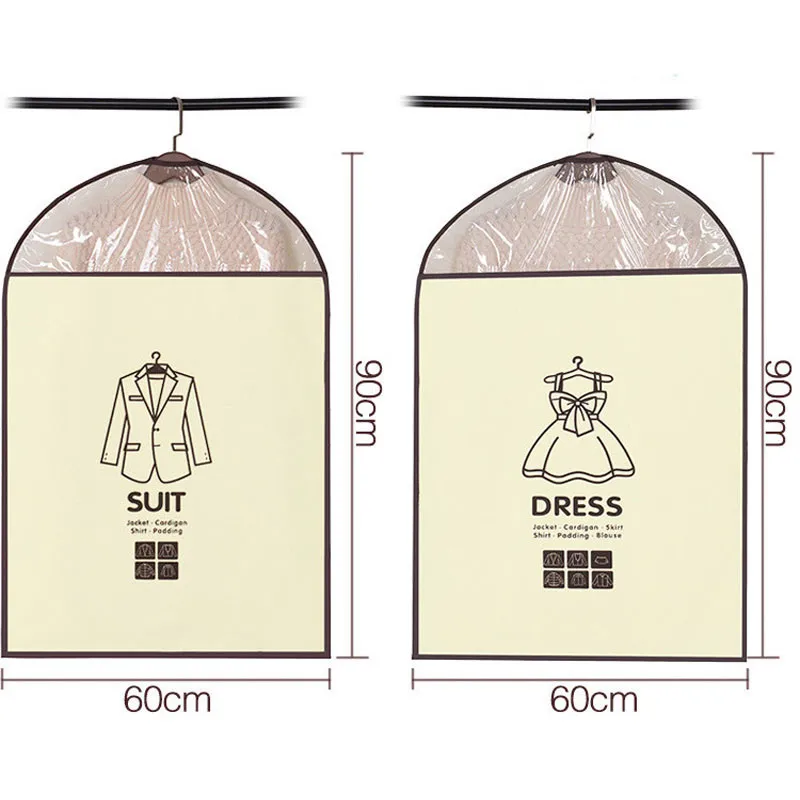 Прозрачный Пыленепроницаемый Чехол для одежды 1 шт./лот|Сумки вещей| |