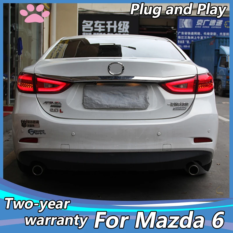 

Car Styling for Mazda 6 Atenza LED Tail Light New Mazda6 LED Tail Lamp LED DRL Signal Brake Reverse auto Accessories