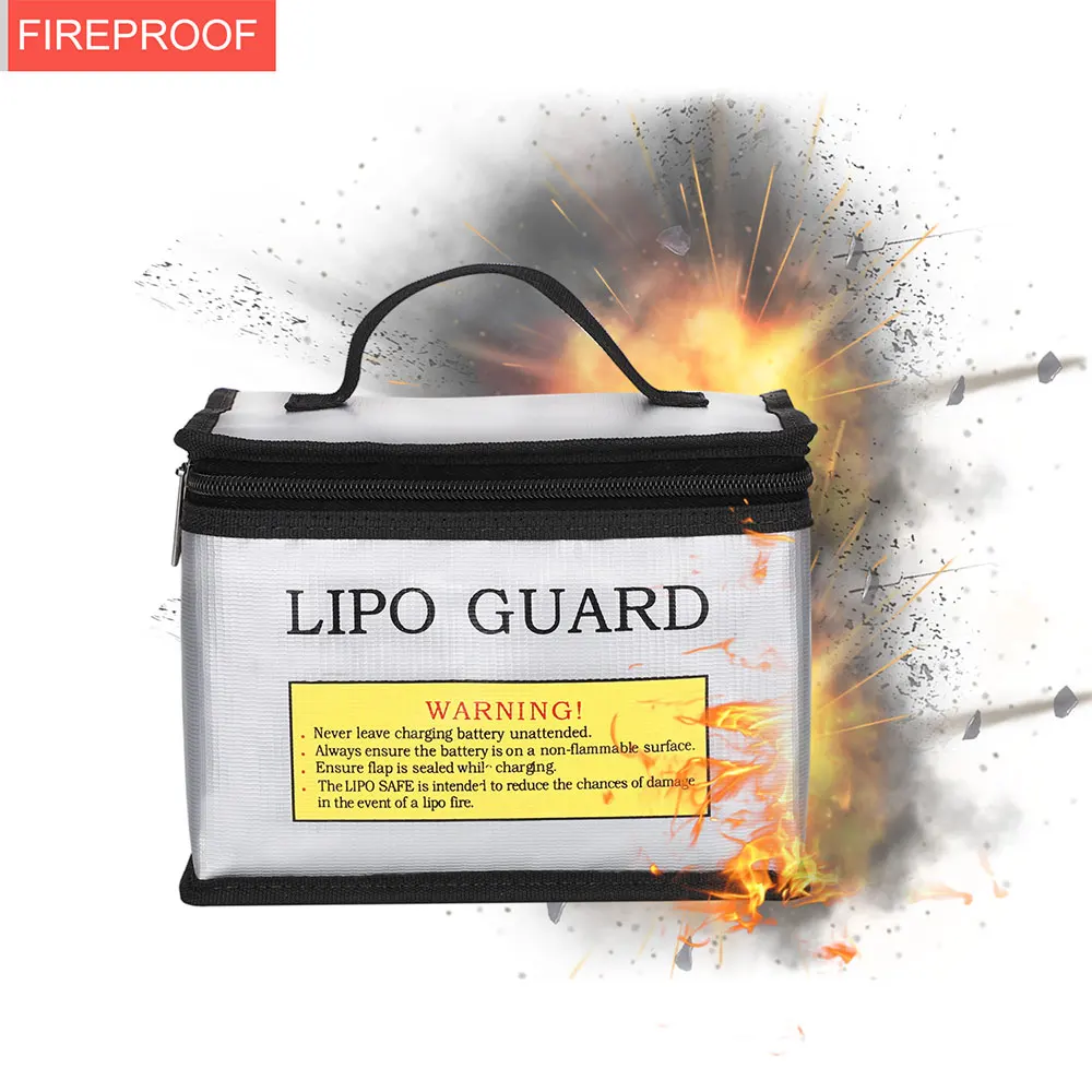 Bolsa de seguridad ign&iacute;fuga para bater&iacute;a LiPo, bolsa de carga port&aacute;til a prueba de explosiones, resistente al fuego-1