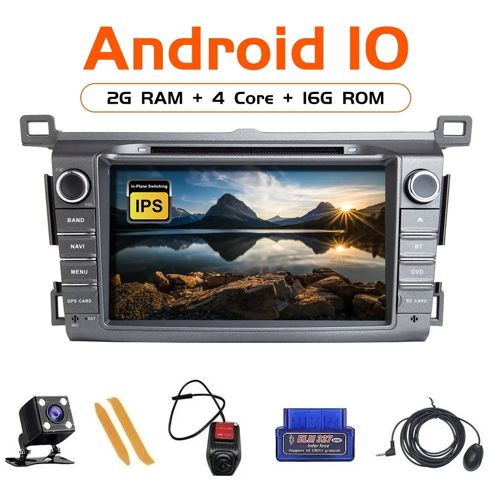 ZLTOOPAI IPS сенсорный экран автомобильный медиа для Toyota RAV4 2013 2015 года Android 10 0 GPS Радио