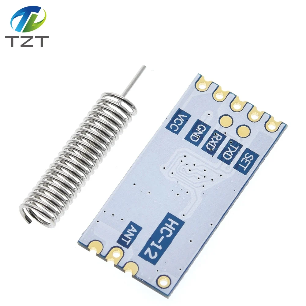 TZT 433 МГц HC-12 SI4463 беспроводной модуль последовательного порта 1000 м Замена Bluetooth