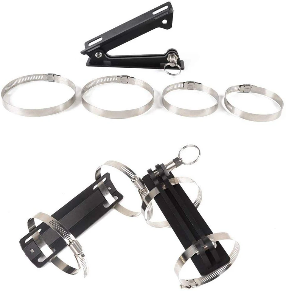 SHINEKA Регулируемый рулон огнетушителя держатель бутылки для Jeep Wrangler TJ JK JKU JL 1996 2020