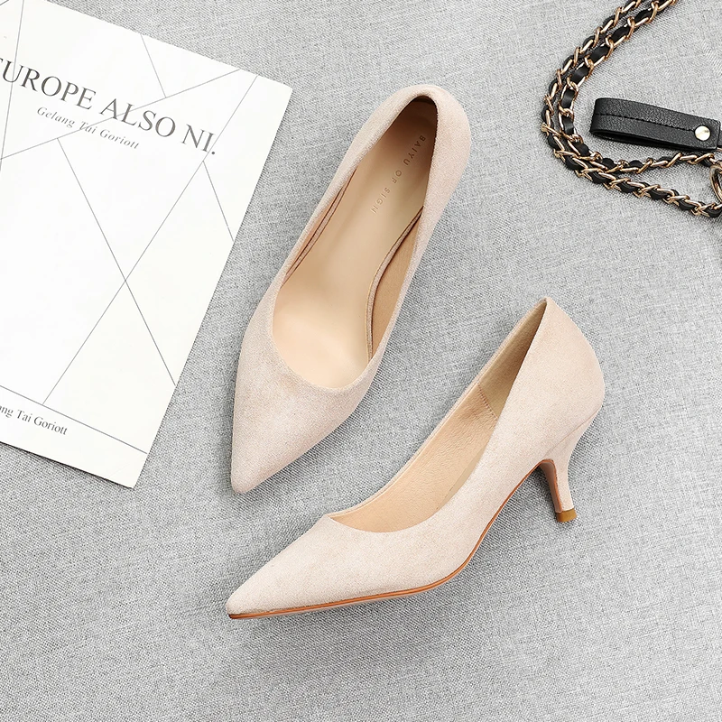 Женские туфли лодочки на высоком тонком каблуке Повседневная Роскошная весенняя