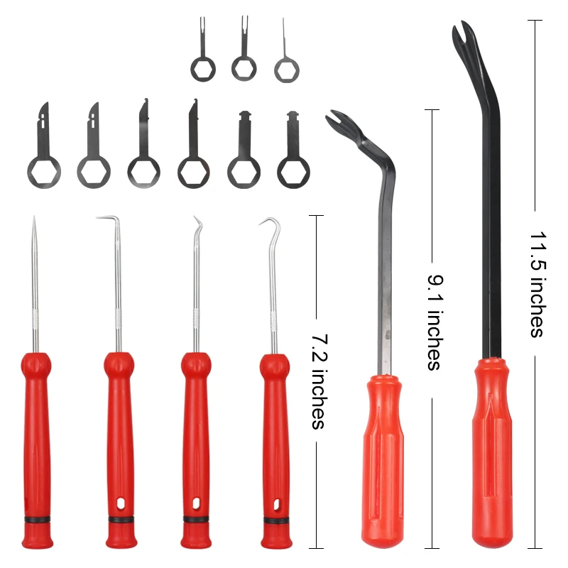 38PCS Car Repair Tool 22PCS skid boards rubber sleeve needle ejectors light handle key tools lamp opener |