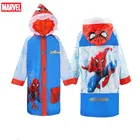 Детский дождевик с героями Диснея, Марвел, Человек-паук, Капитан Америка, Микки Маус, пончо для девочек