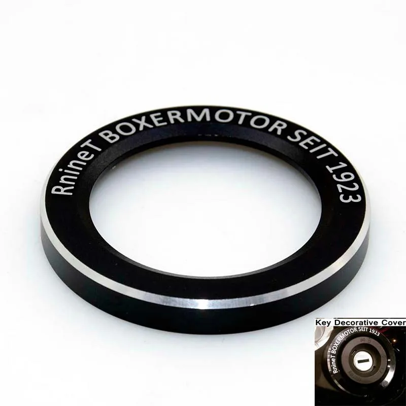 

Motorcycle Ring Cover Lock Keyhole Decorative Ring Decorative Cover for BMW R NineT Scrambler Prue Urban G/S 2017-ON Aluminum