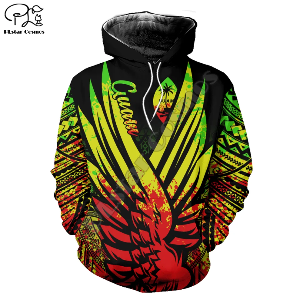 

PLstar Cosmos Guam Polynesia Tribal 3D Print 2021 New Fashion Hoodies Sweatshirts Zip Hooded For Men/Women Casual Streetwear G04