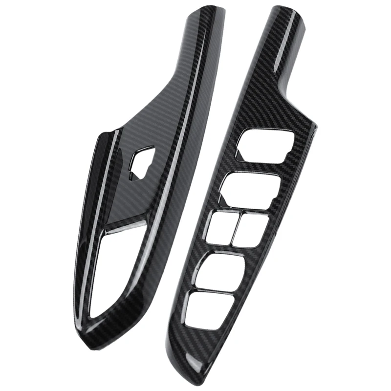 Автомобильный подлокотник из углеродного волокна дверь окно переключатель