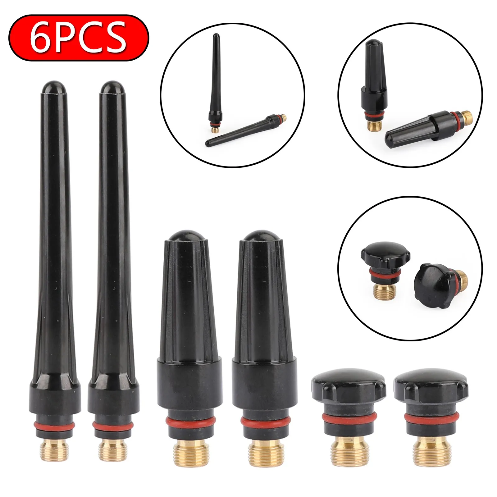 

Задние крышки Artudatech для сварофонарь WP17 WP26 WP18 TIG, длинные, средние, короткие, 2x7,8,9 частей